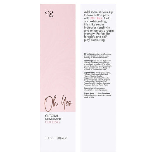 Oh Yes Clitoral Cooling Stimulant