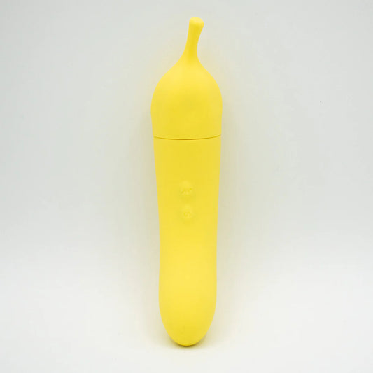 Banana Cream Dual Ended Air Pulse & G-Spot Vibrator