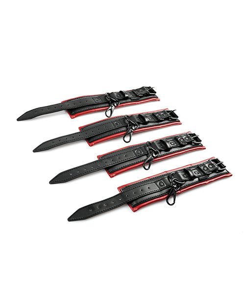 Spreader Bar & Cuff Set - Red/Black