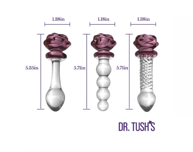 Dr Tush's: Sacred Rose Plug Set