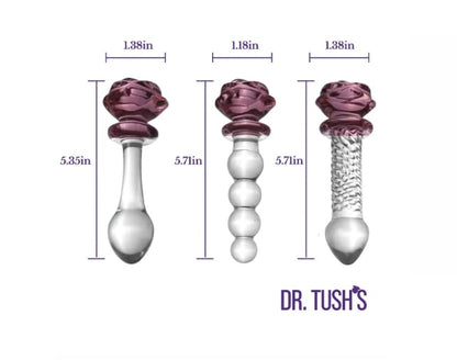 Dr Tush's: Sacred Rose Plug Set