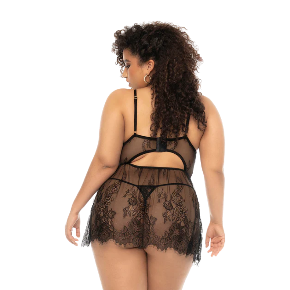 Black Lace Fantasy Babydoll