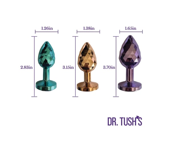 Dr. Tush's Dragon Pearls – 3-Piece Graduated Metal Plug Set