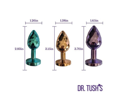 Dr. Tush's Dragon Pearls – 3-Piece Graduated Metal Plug Set