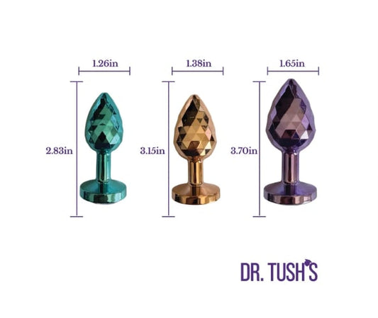 Dr. Tush's Dragon Pearls – 3-Piece Graduated Metal Plug Set
