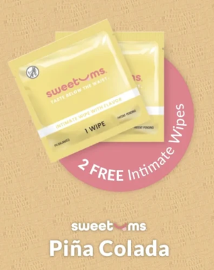 Panties with 2 Sweetums Wipes