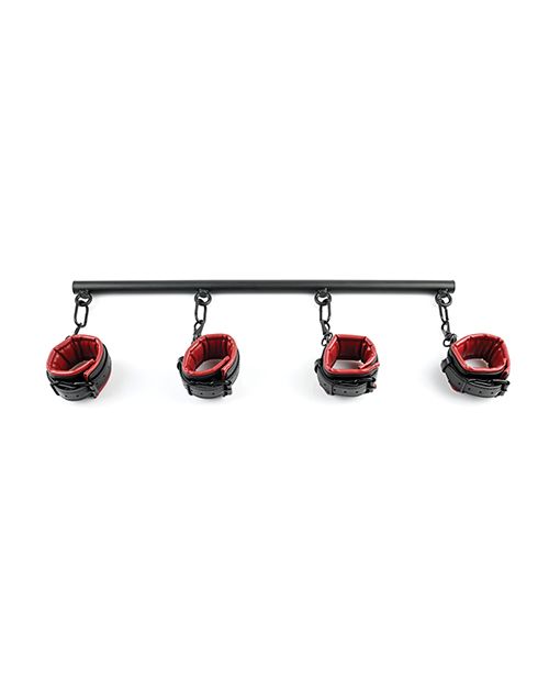 Spreader Bar & Cuff Set - Red/Black