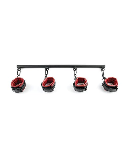 Spreader Bar & Cuff Set - Red/Black